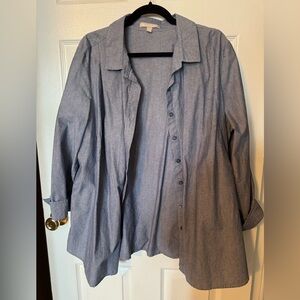 Chambray button down shirt